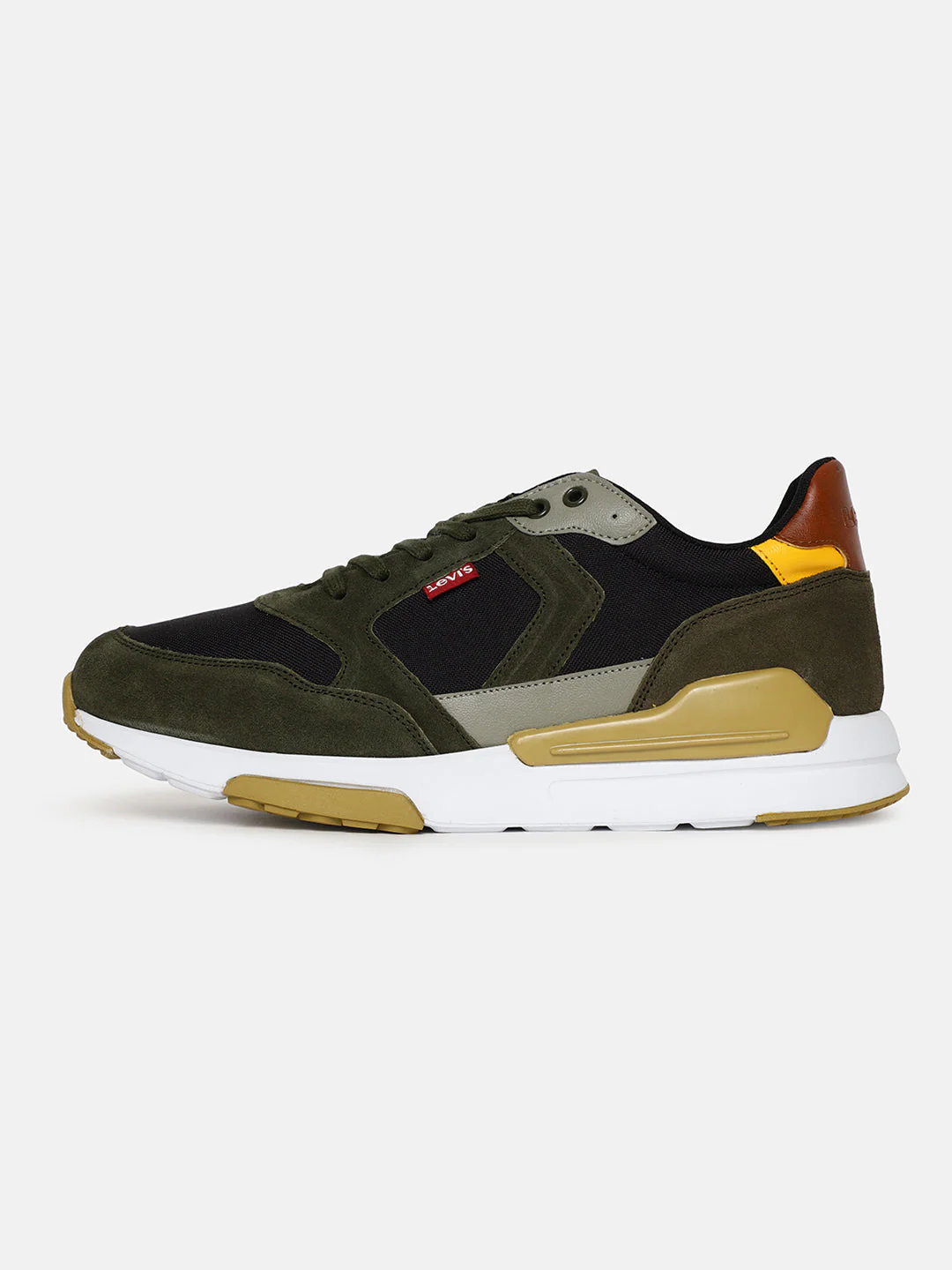 Men's Green Colorblock Shoes - Image 4