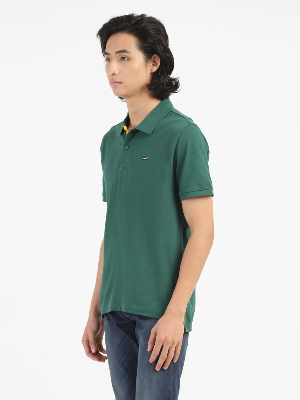 Men's Green Polo Collar T-Shirt - Image 5