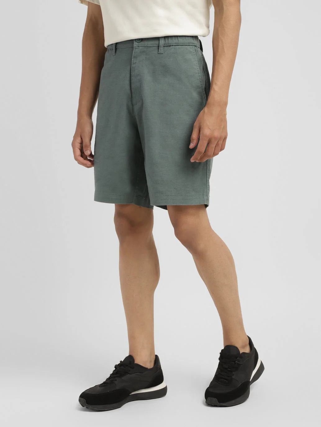 Men's Green Regular Fit Shorts - Image 5