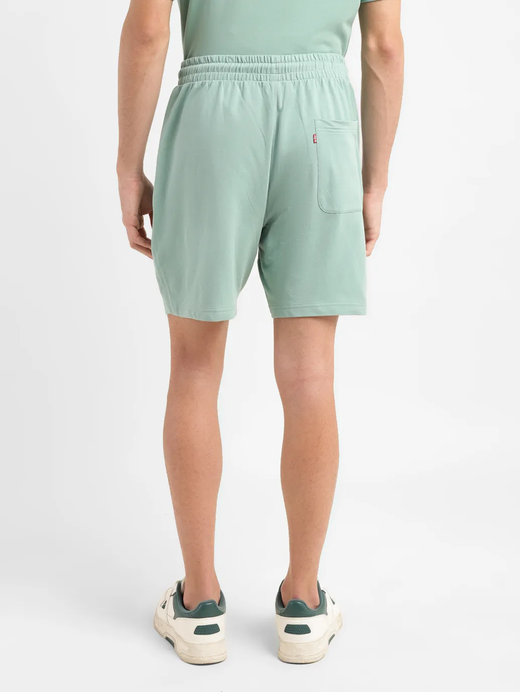 Men's Green Regular Fit Shorts - Image 3