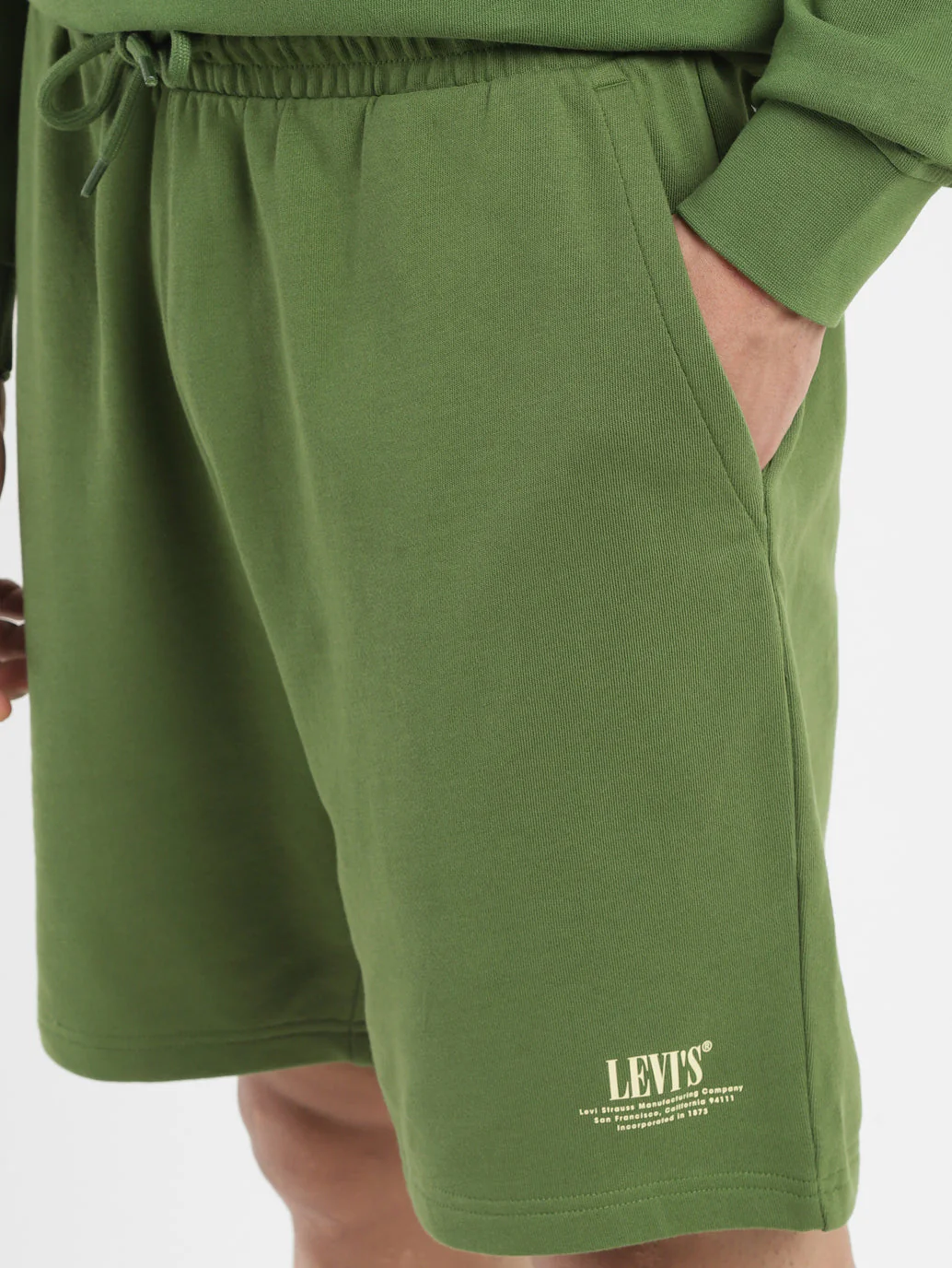 Men's Green Regular Fit Shorts - Image 6