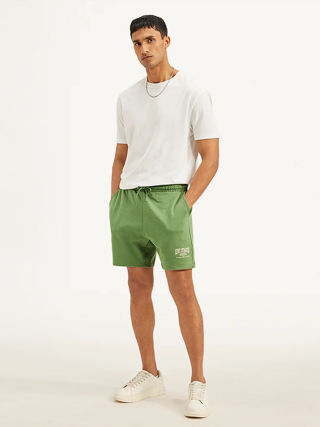 Men's Green Regular Fit Shorts