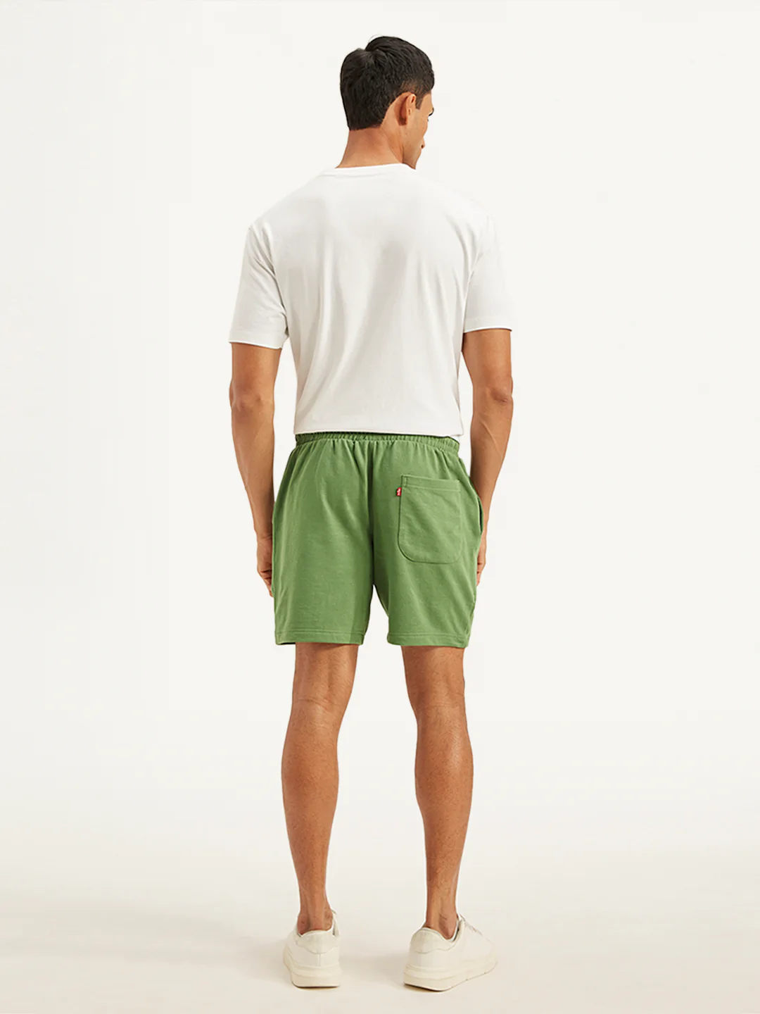 Men's Green Regular Fit Shorts - Image 2