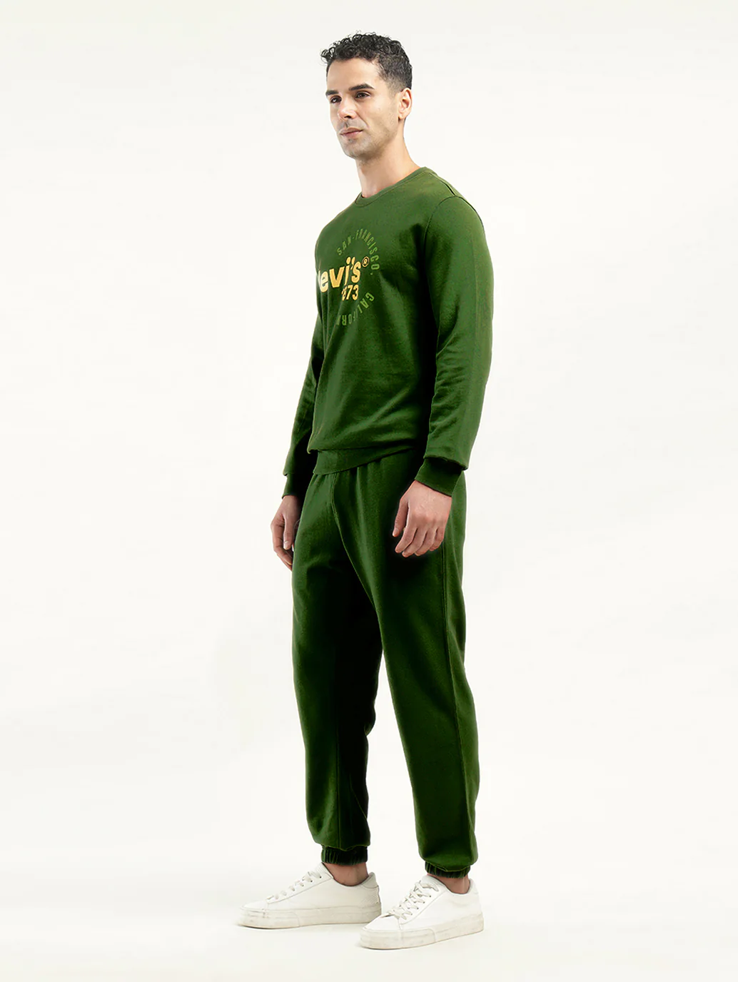 Men's Green Regular Fit Trousers - Image 5