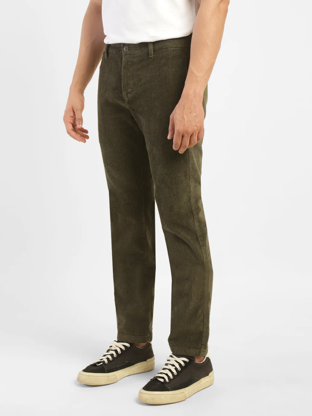Men's Green Regular Fit Trousers - Image 4