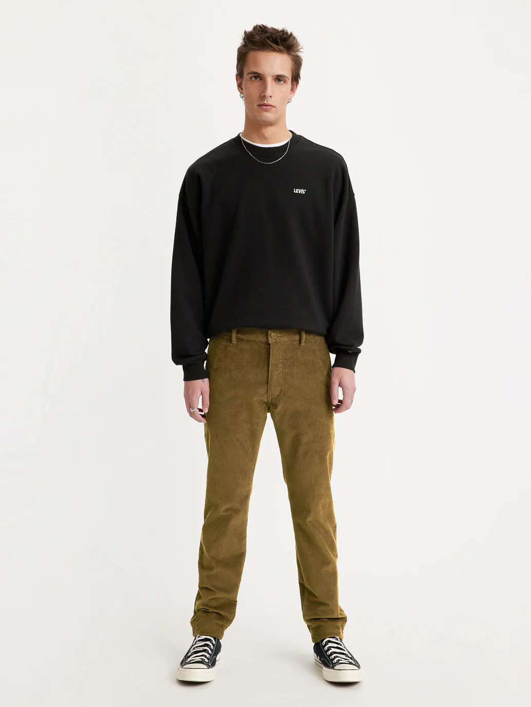 Men's Brown Slim Fit Chinos - Image 5