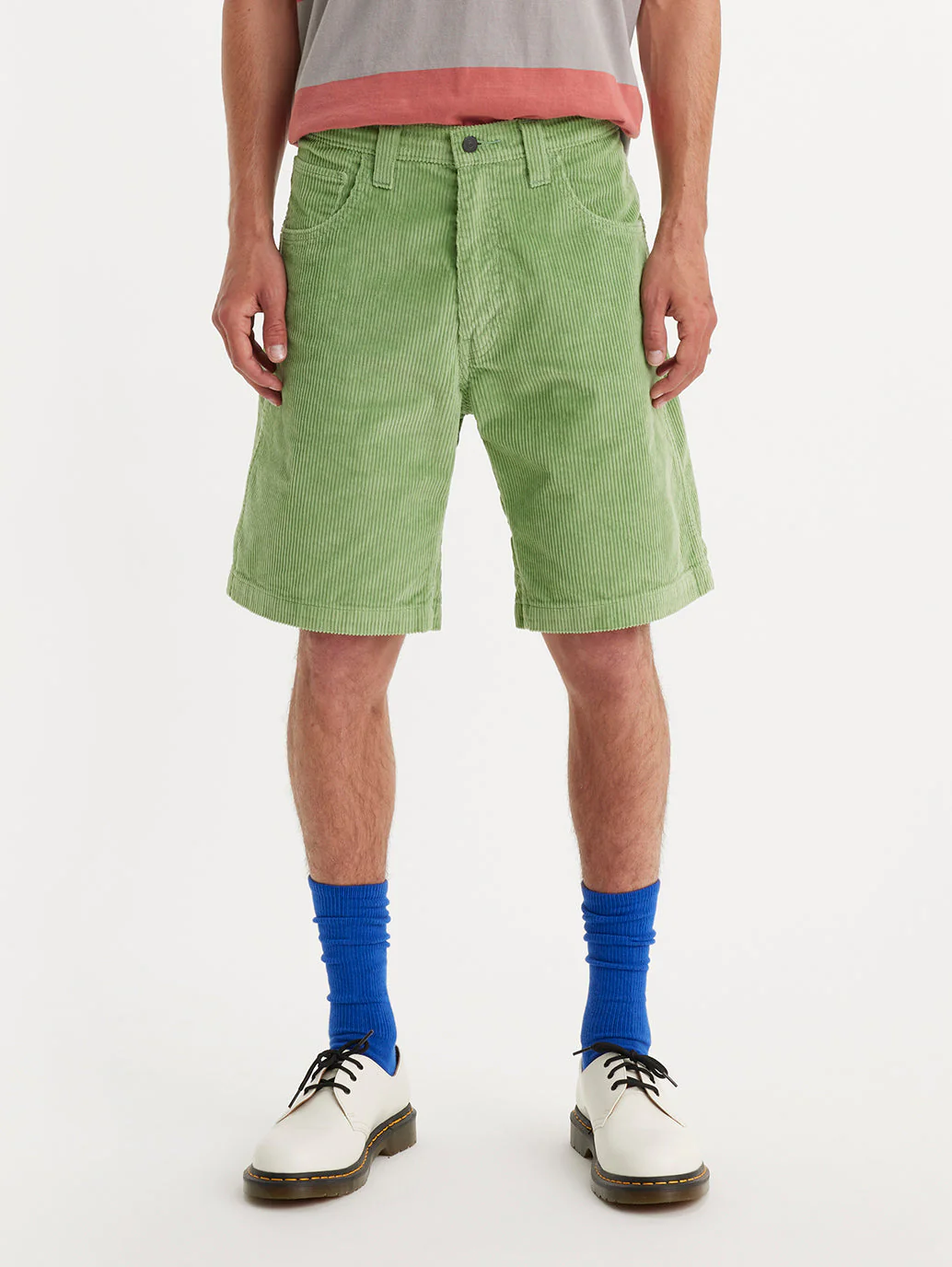 Men's Green Slim Fit Shorts - Image 4