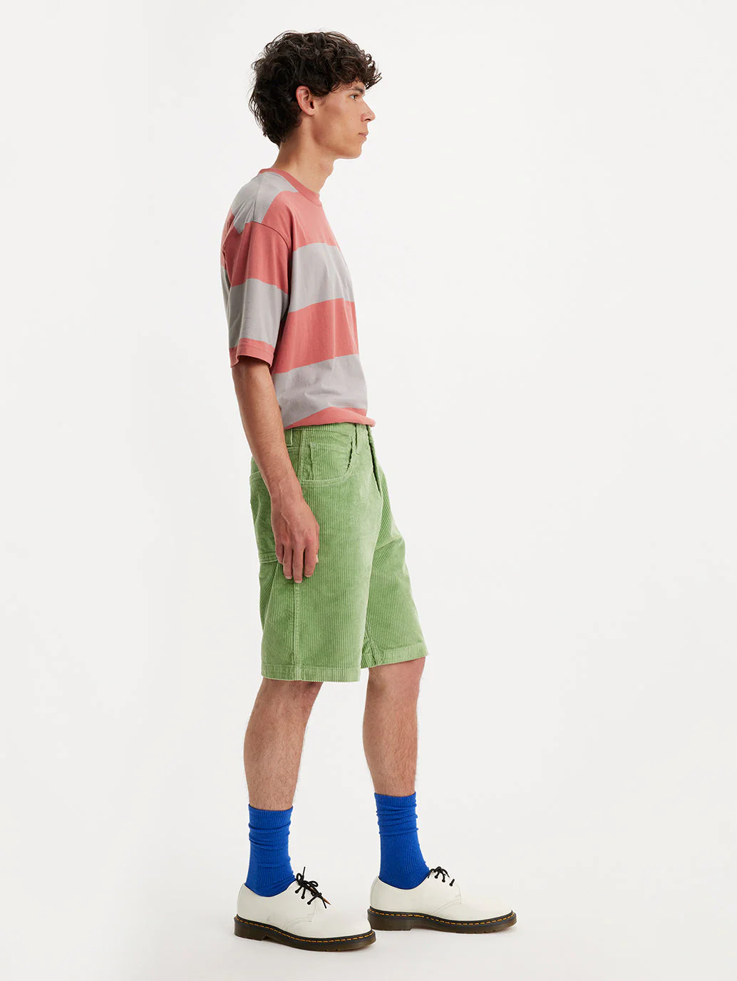 Men's Green Slim Fit Shorts - Image 8