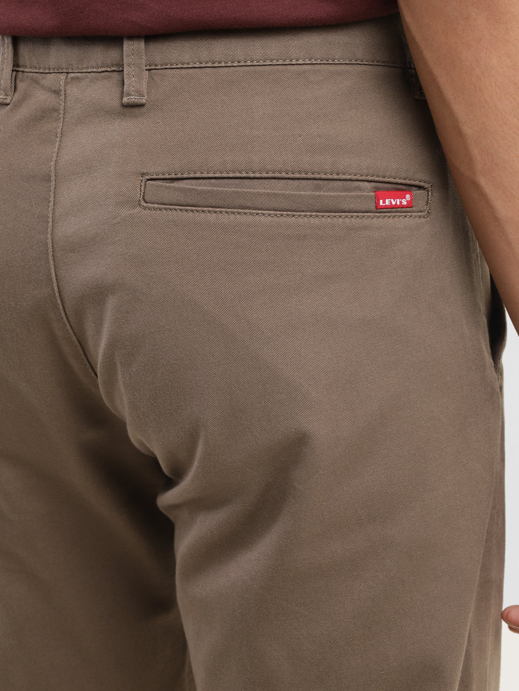 Men's Brown Slim Fit Trousers - Image 5