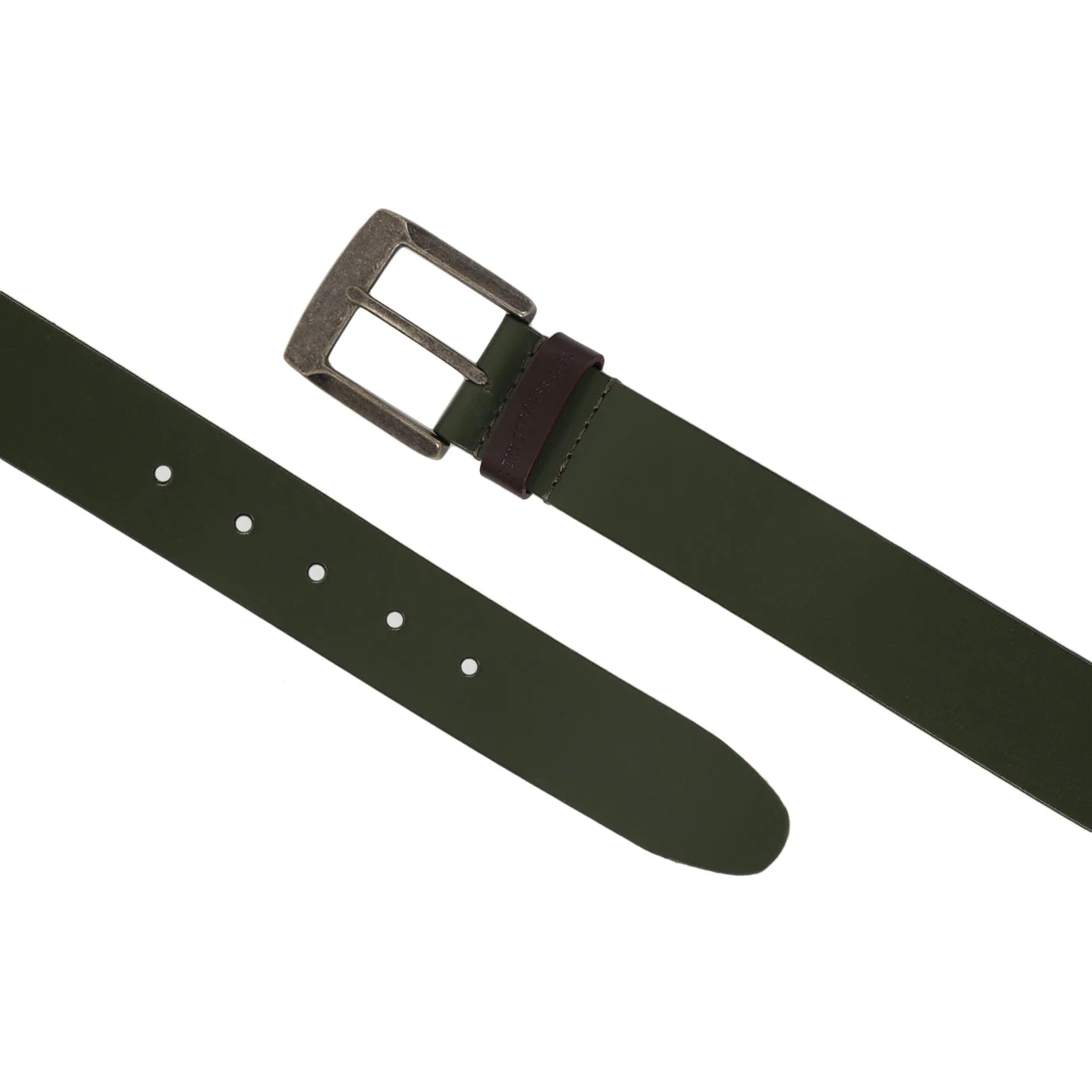 Men's Green Solid Belt - Image 2
