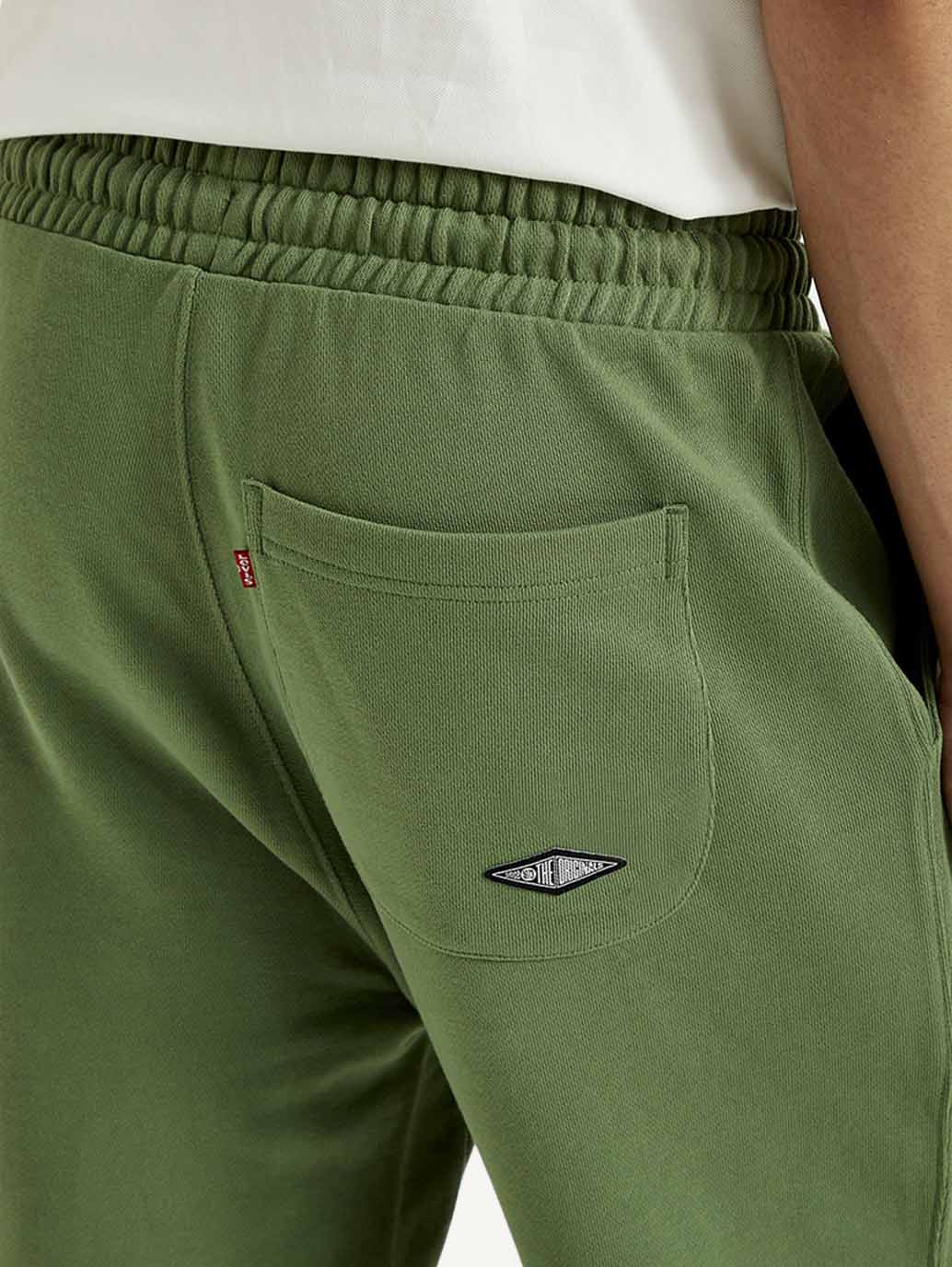 Men's Green Solid Utility Joggers - Image 4