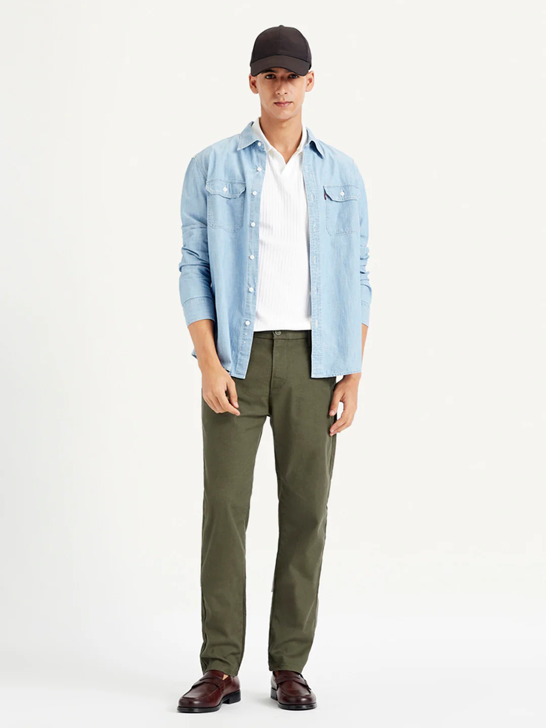 Men's Green Tapered Chinos - Image 5