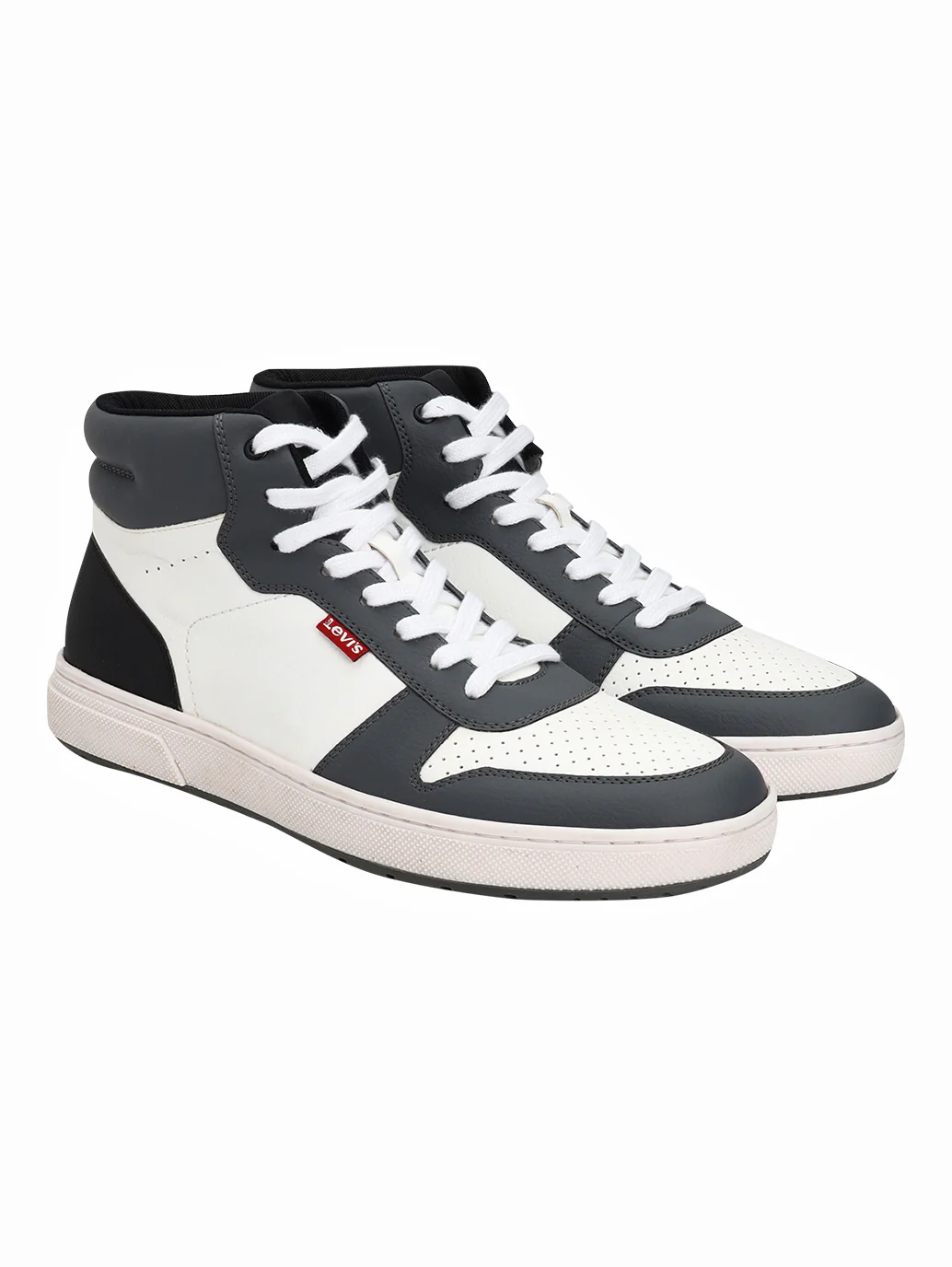 Men's Grey Colorblock Sneakers - Image 3