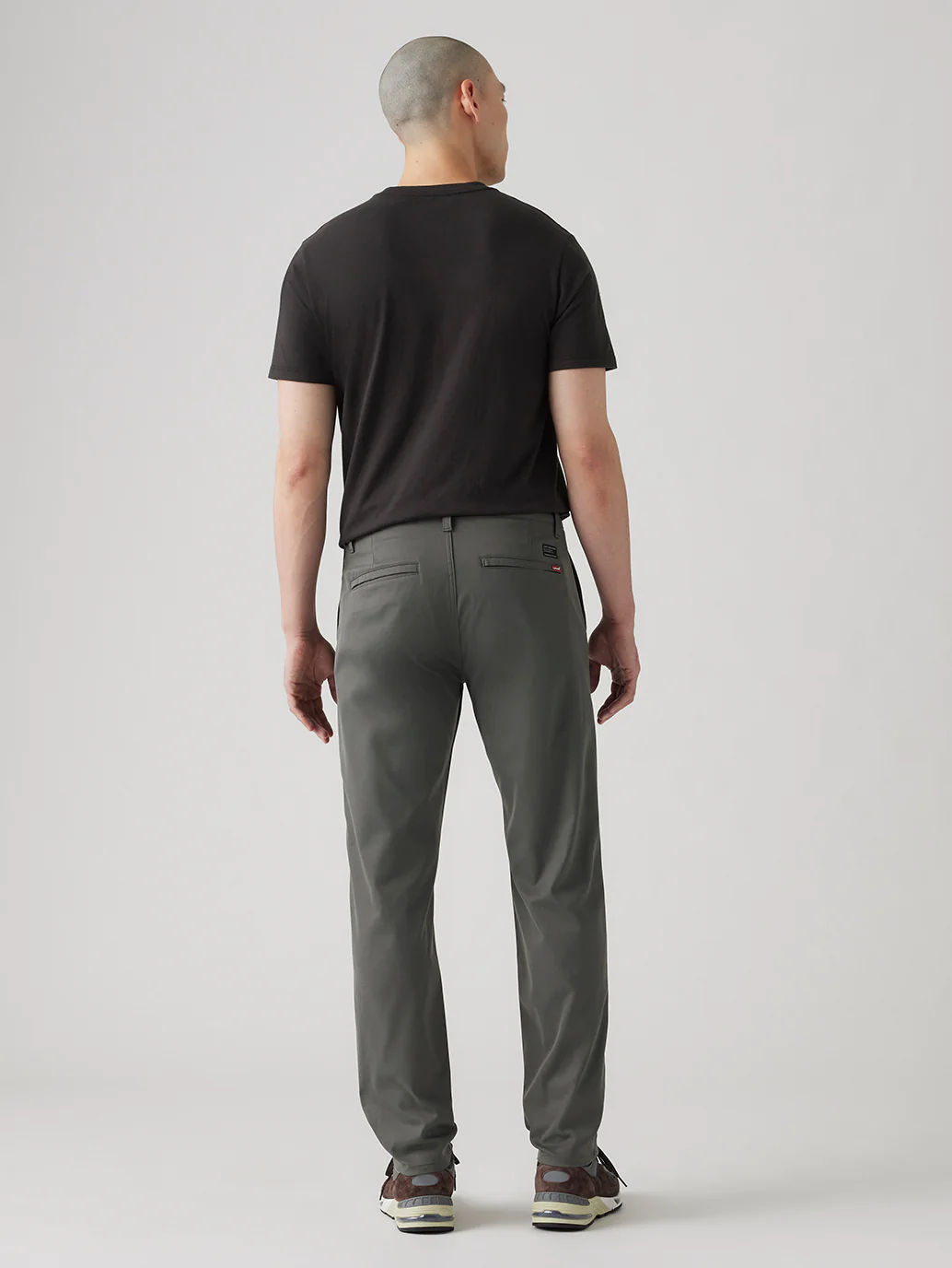 Men's Grey Straight Fit Tech Pant - Image 3