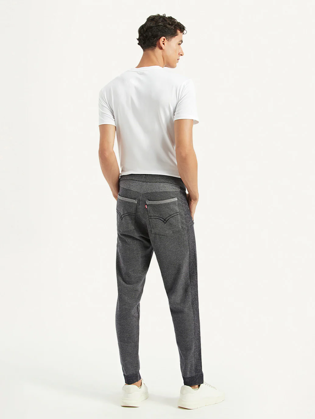 Men's Grey Regular Fit Jogger - Image 3