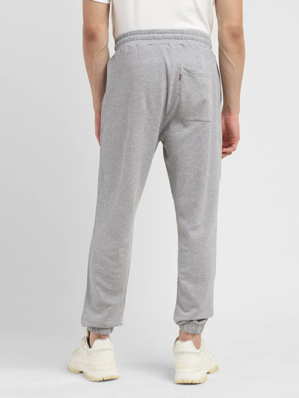 Men's Grey Regular Fit Joggers - Image 3