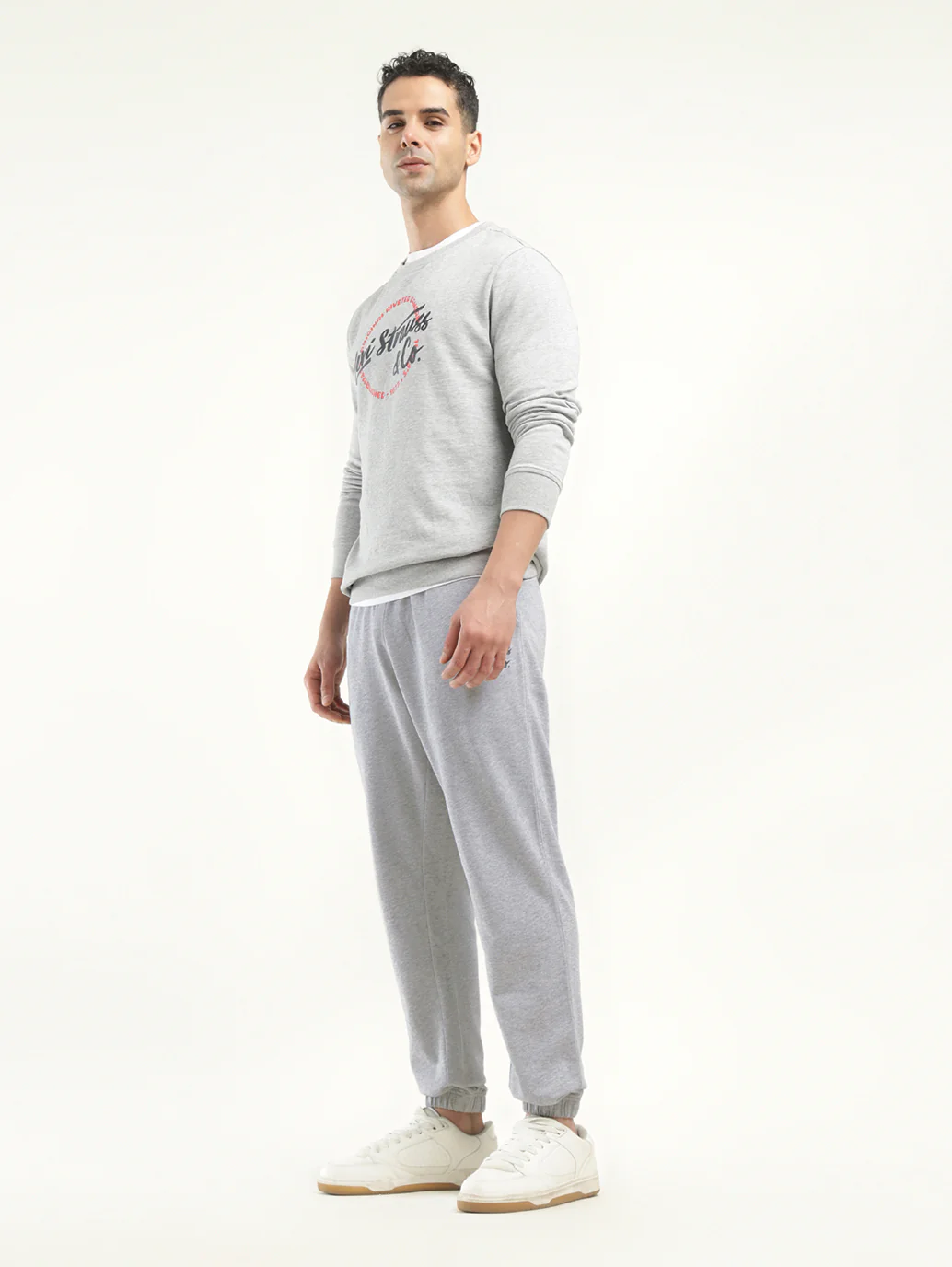 Men's Grey Regular Fit Joggers