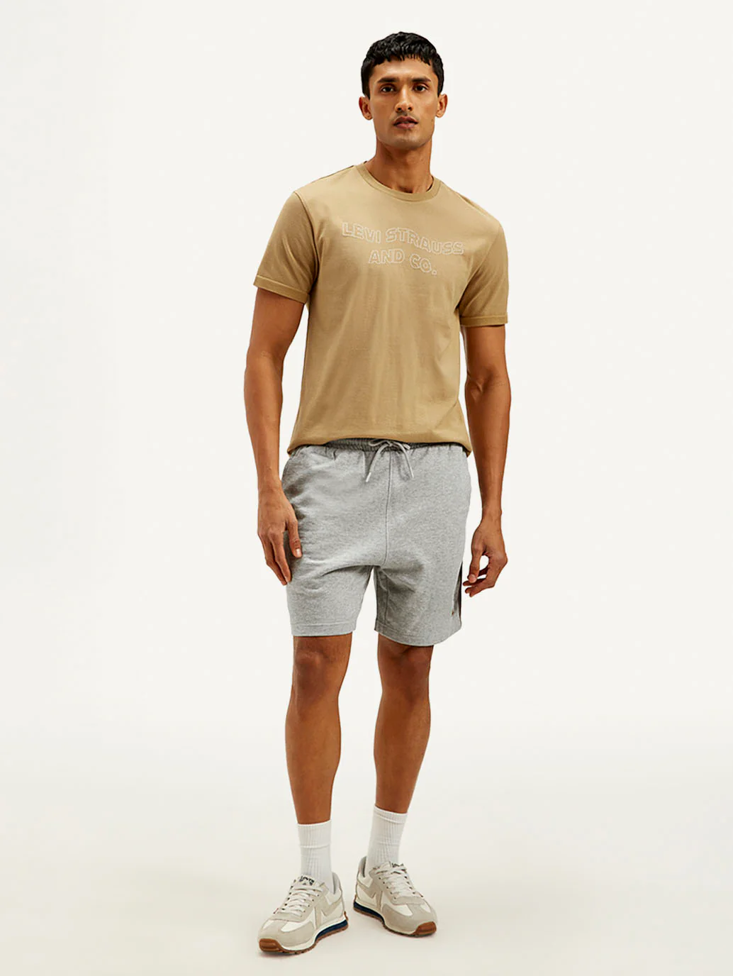 Men's Grey Regular Fit Shorts - Image 2