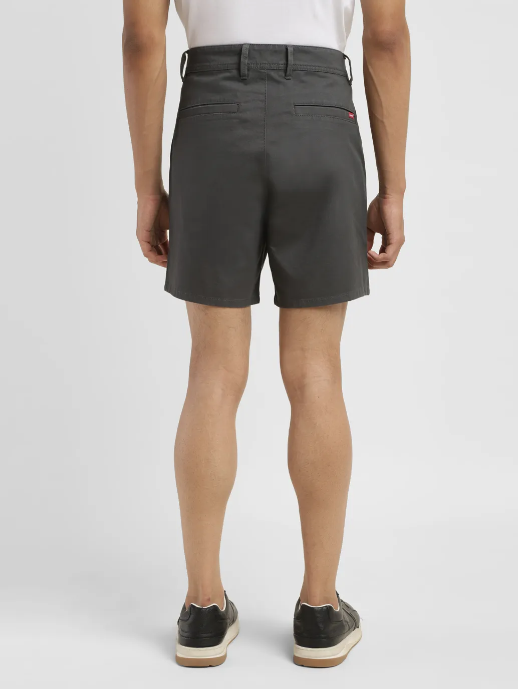 Men's Grey Regular Fit Shorts - Image 3