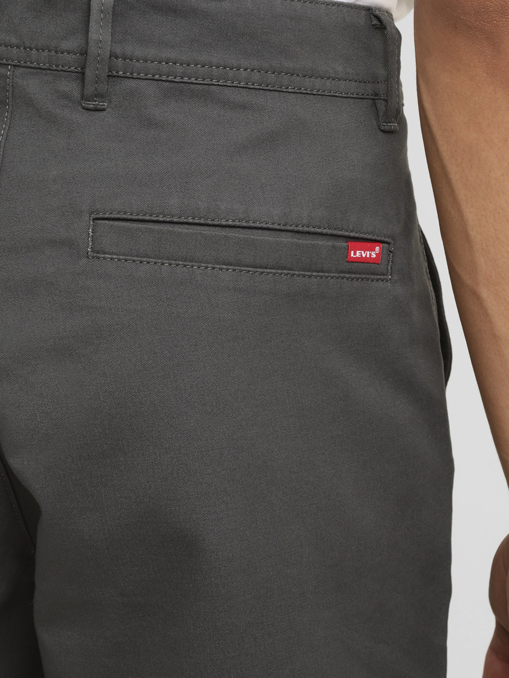 Men's Grey Regular Fit Shorts - Image 5