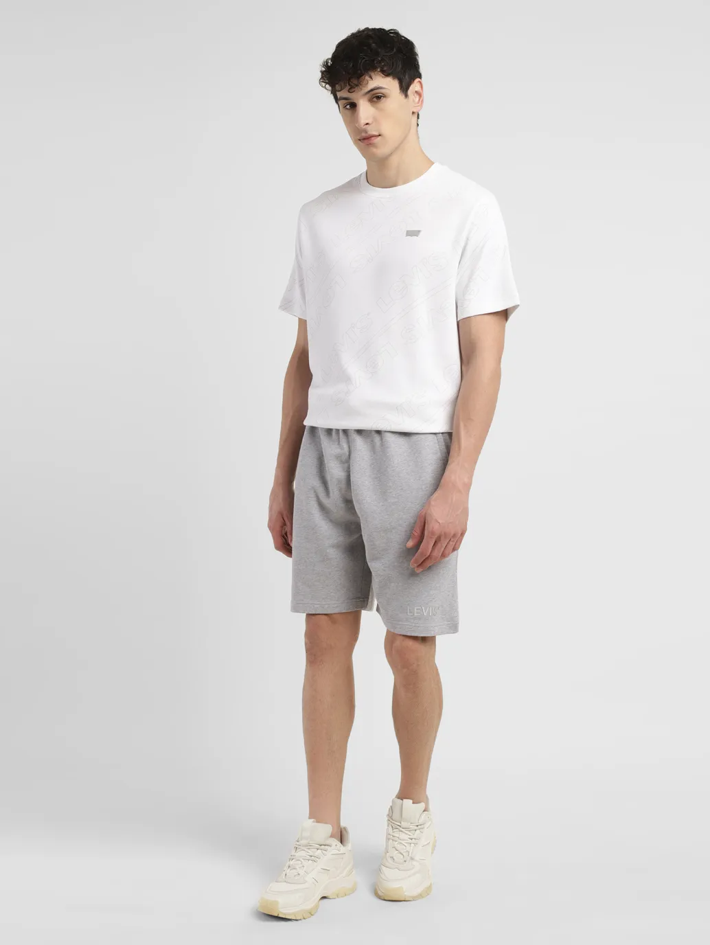 Men's Grey Regular Fit Shorts - Image 7