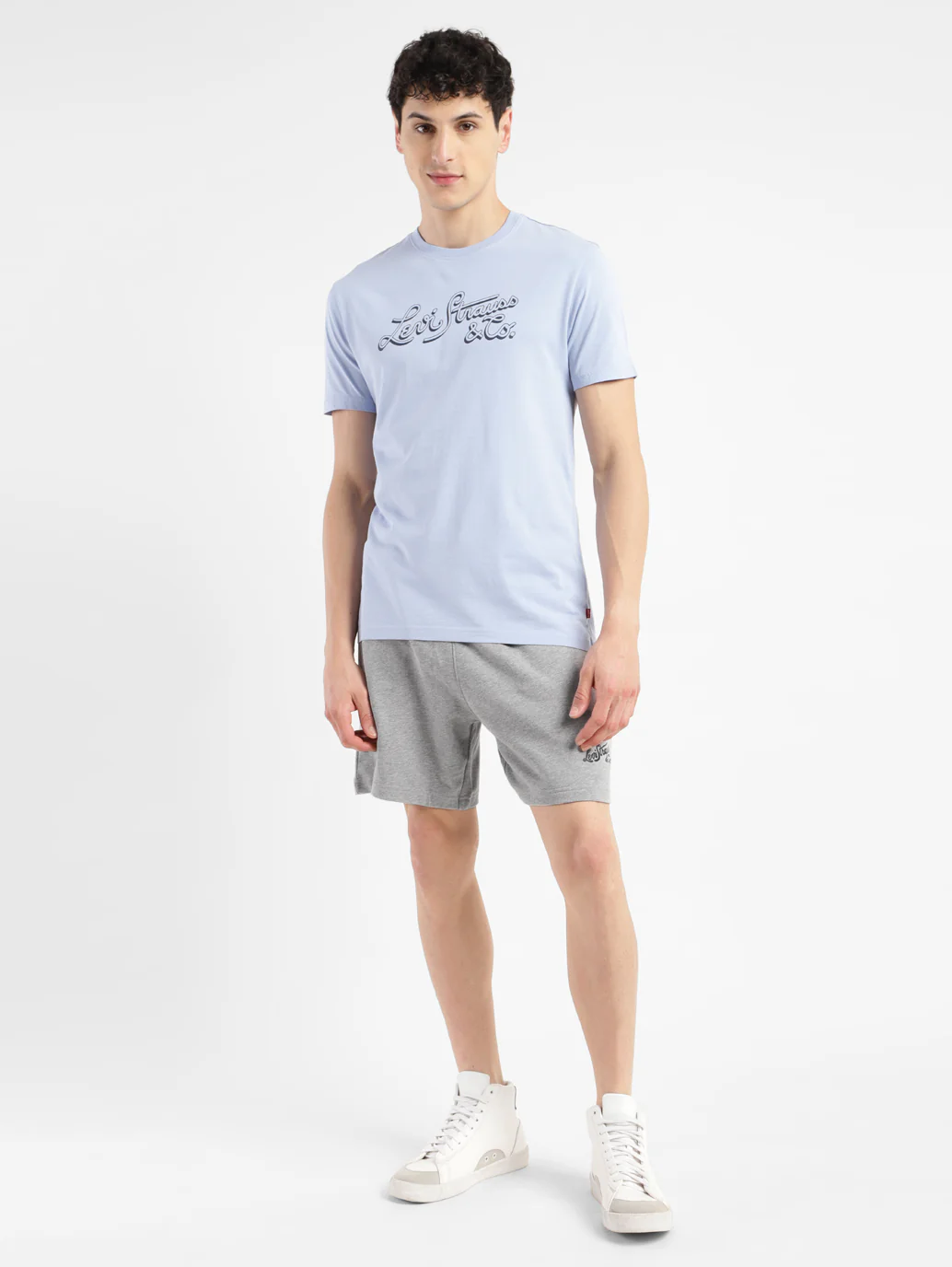 Men's Grey Regular Fit Shorts - Image 7