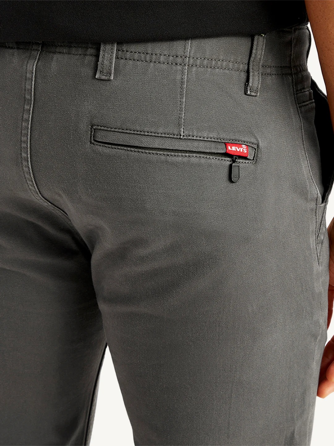 Men's Grey Slim Fit Chinos - Image 5