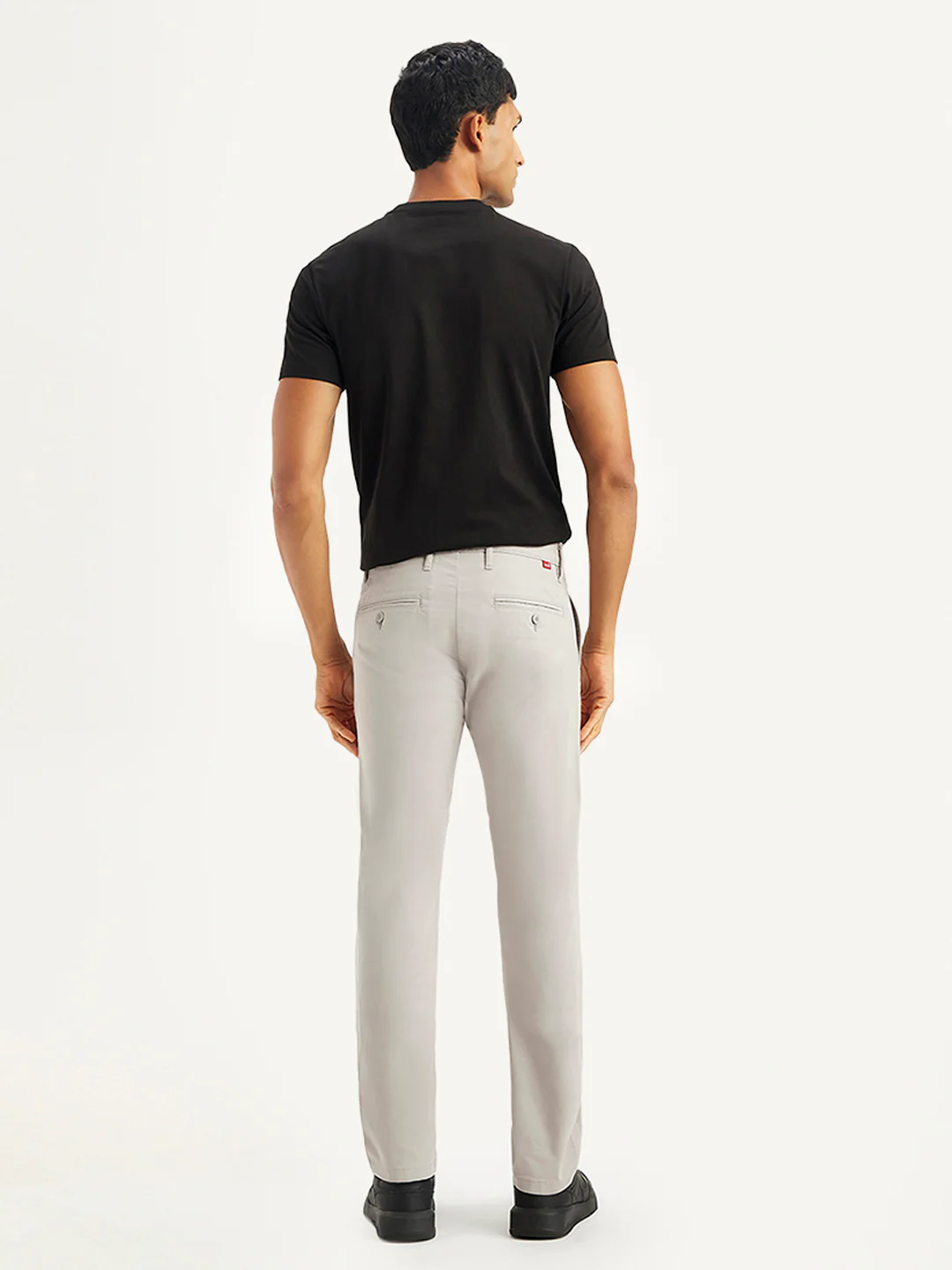 Men's Grey Slim Fit Chinos - Image 2