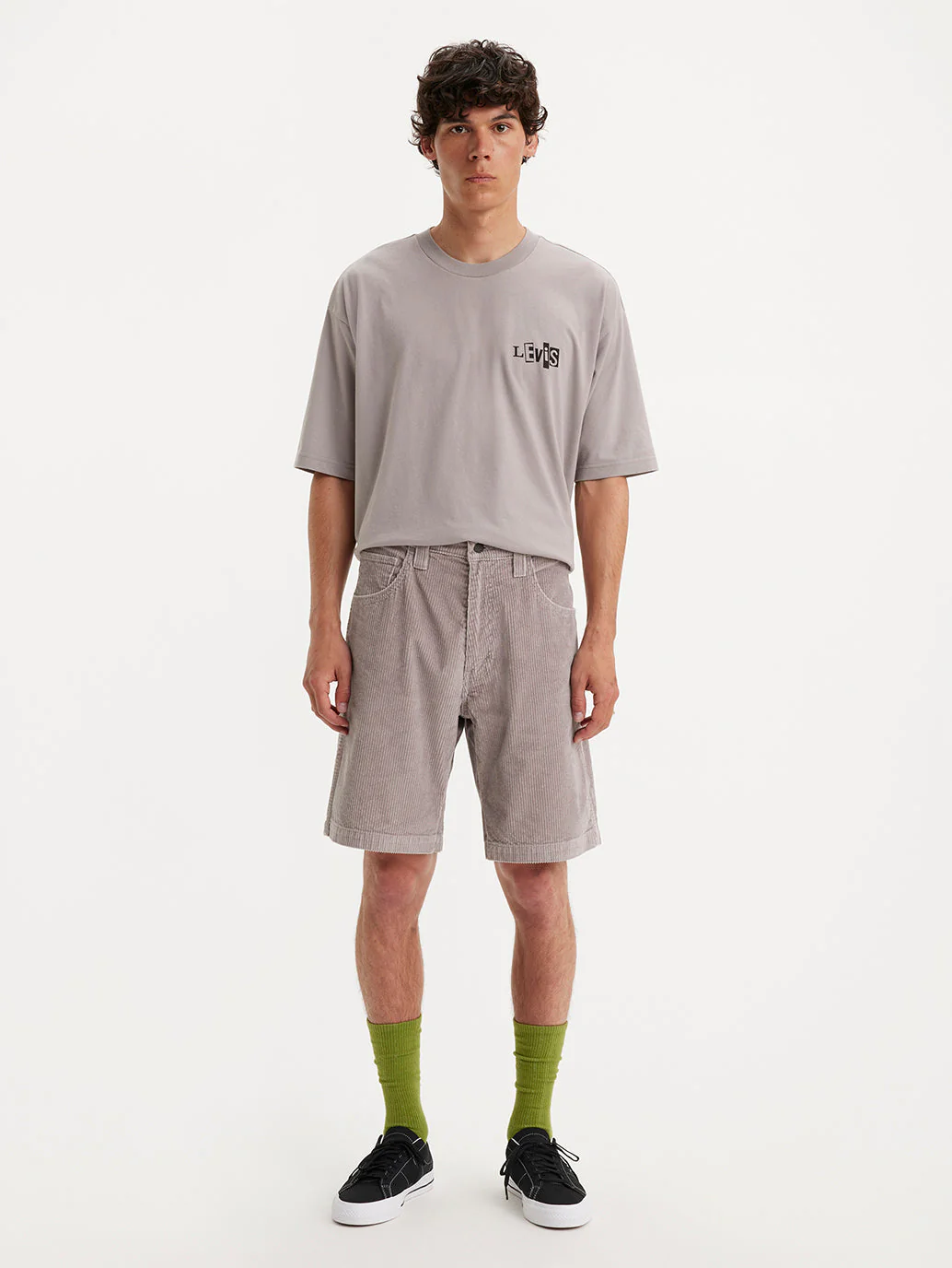 Men's Grey Slim Fit Shorts - Image 8