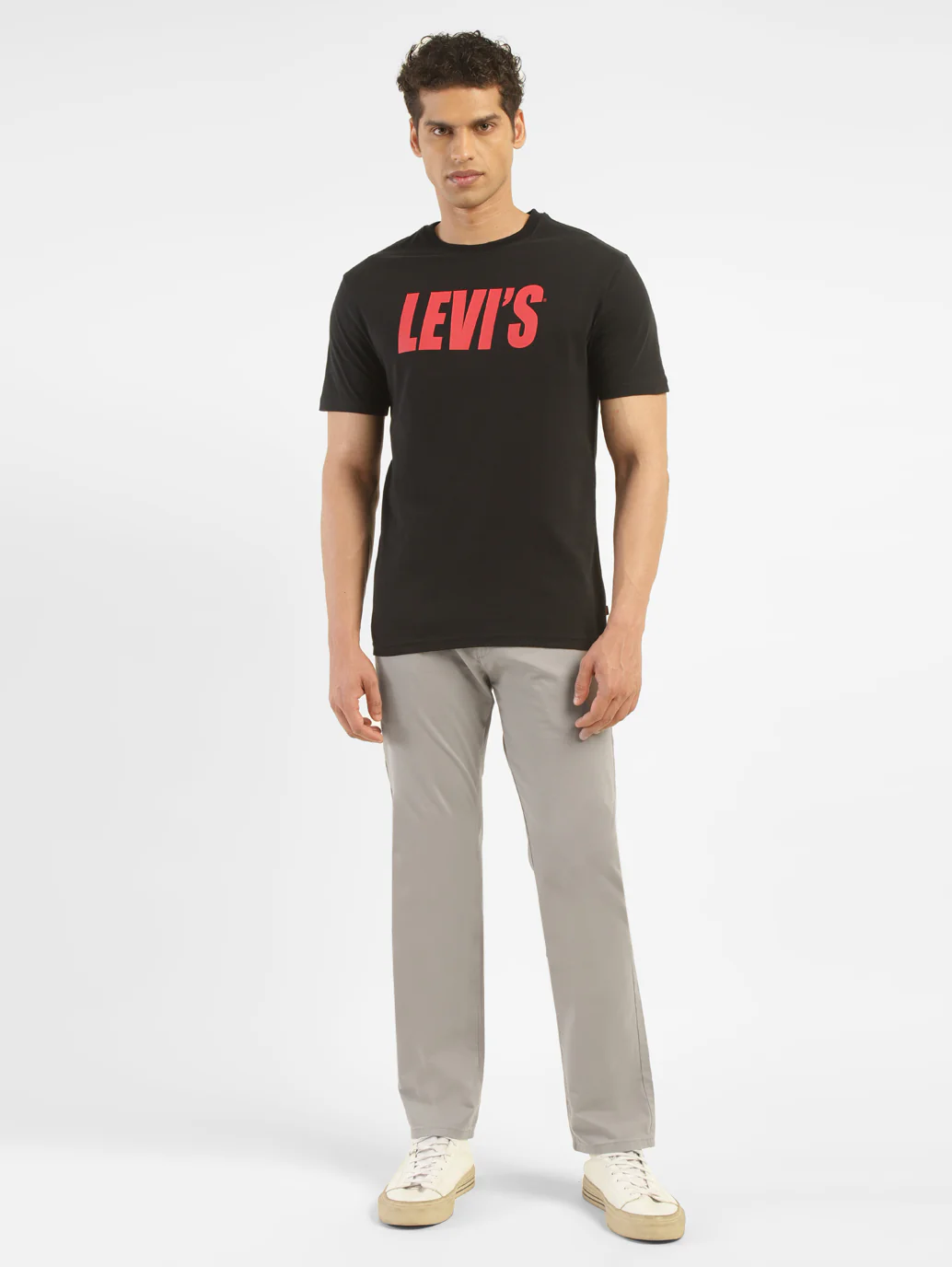 Men's Grey Slim Tapered Fit Chinos - Image 6
