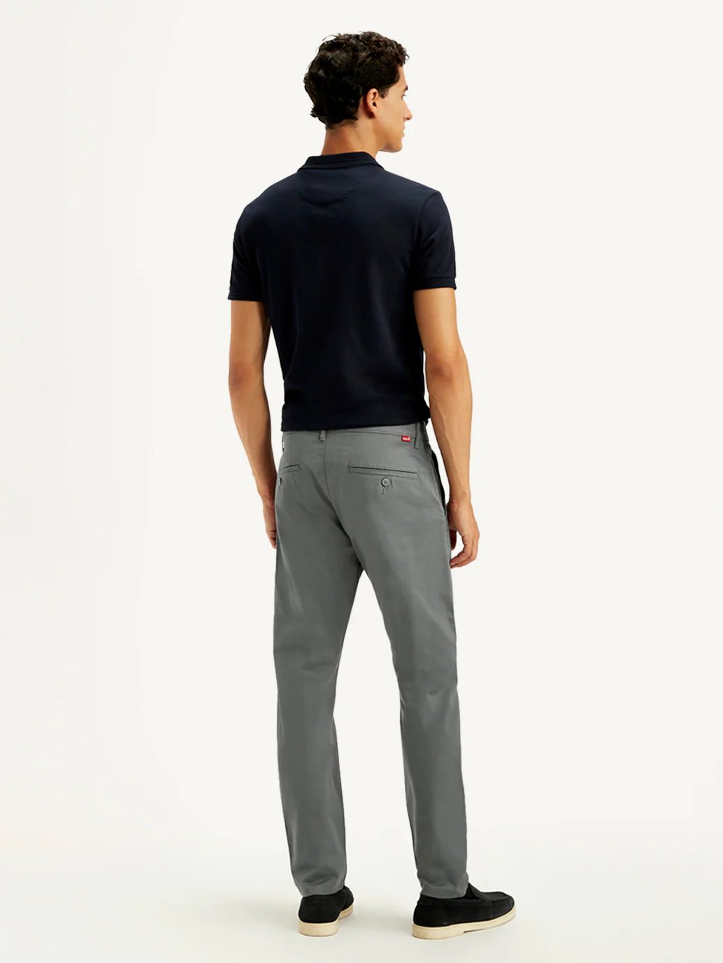Men's Grey Slim Tapered Fit Chinos - Image 3
