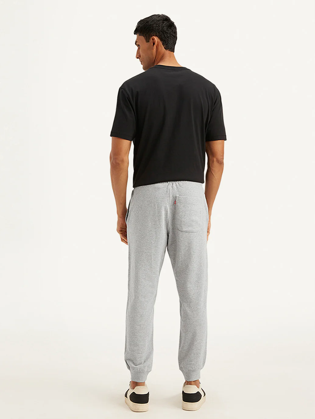 Men's Grey Solid Utility Joggers - Image 3