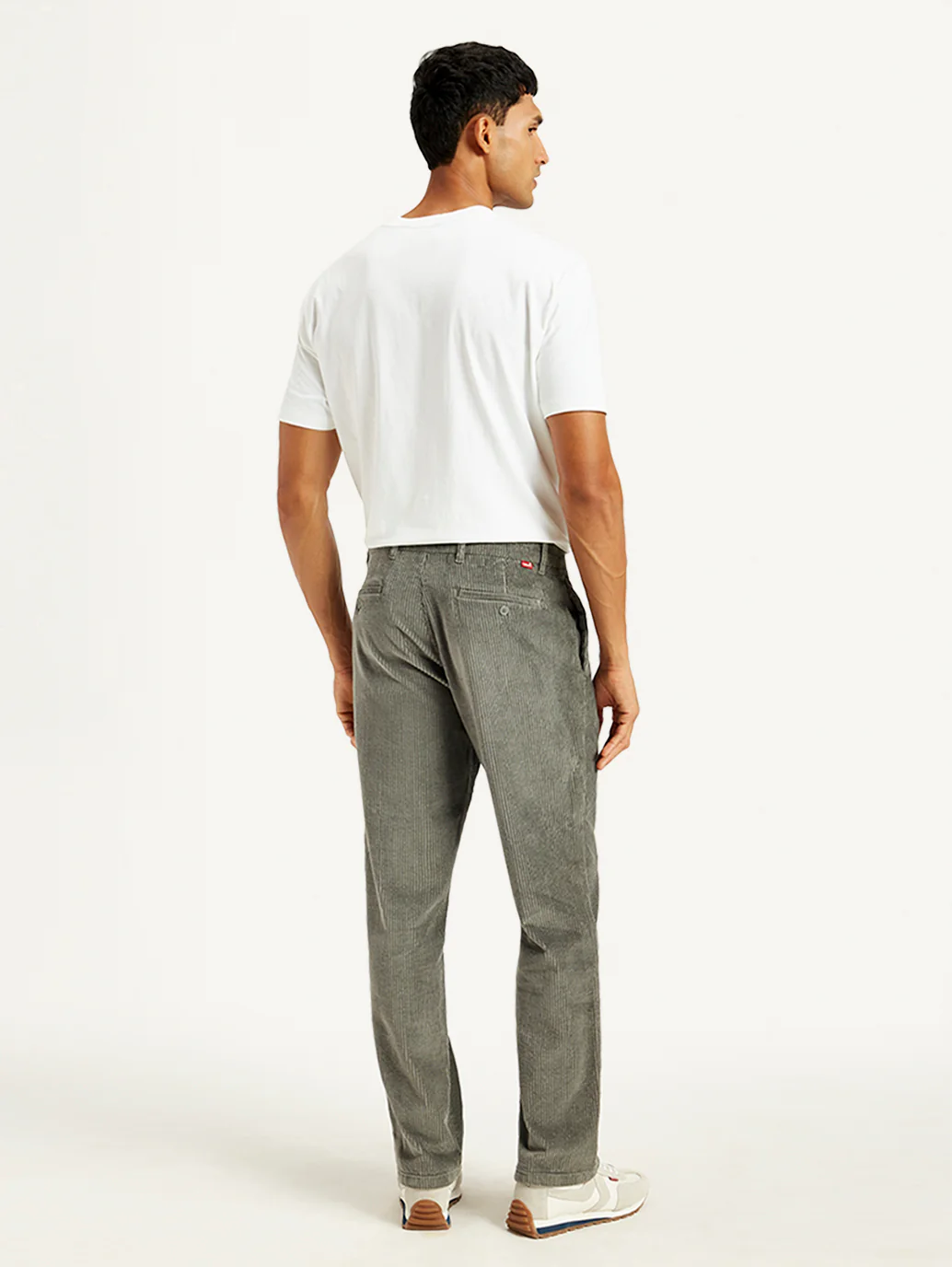 Men's Grey Straight Fit Chinos - Image 4