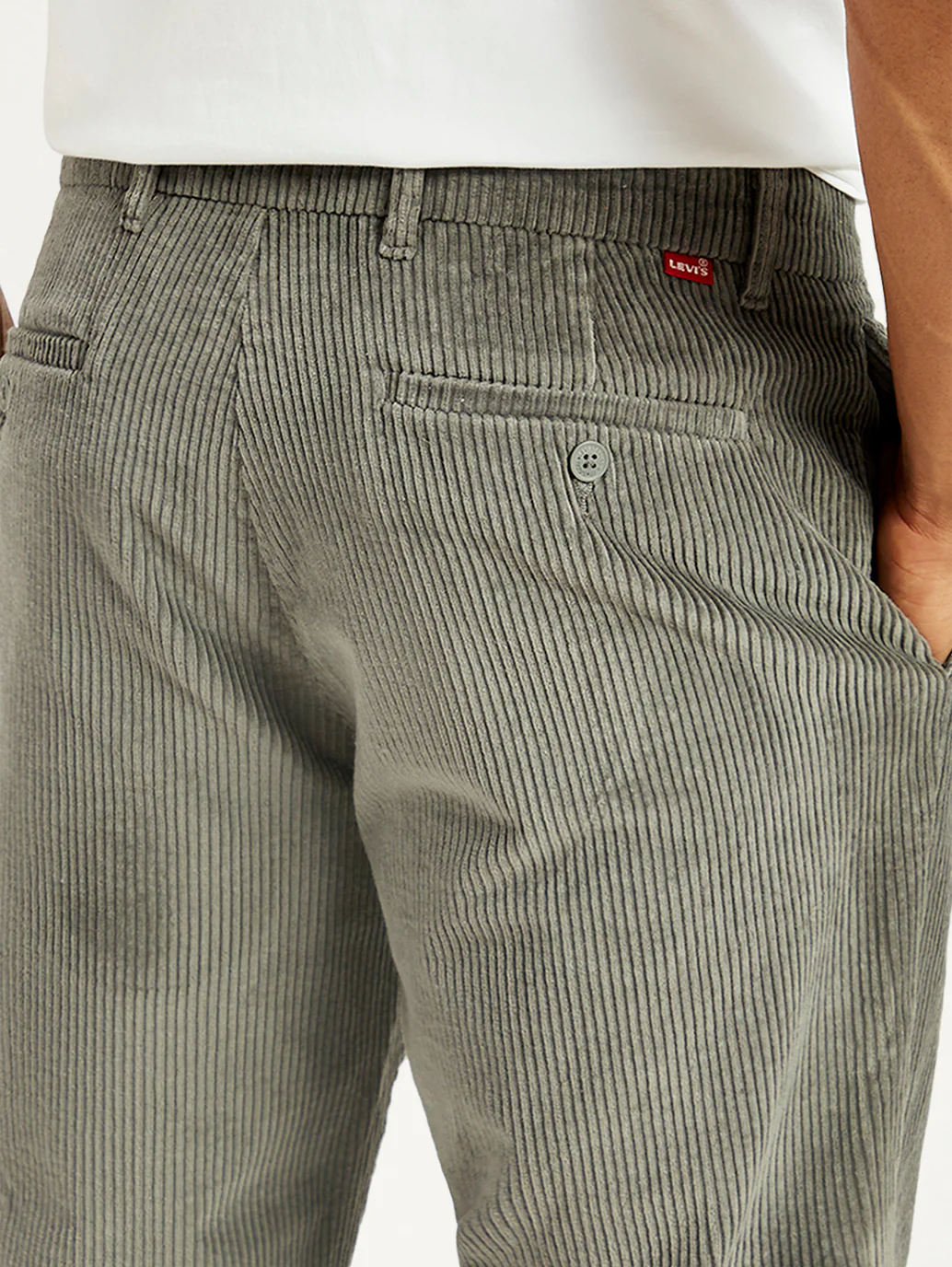 Men's Grey Straight Fit Chinos - Image 5