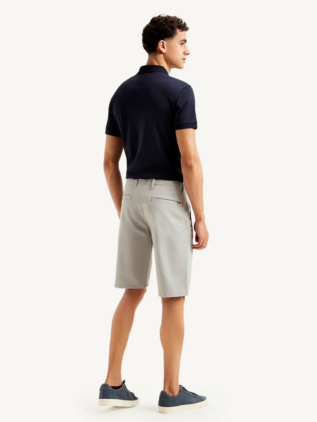 Men's Grey Tapered Shorts - Image 3