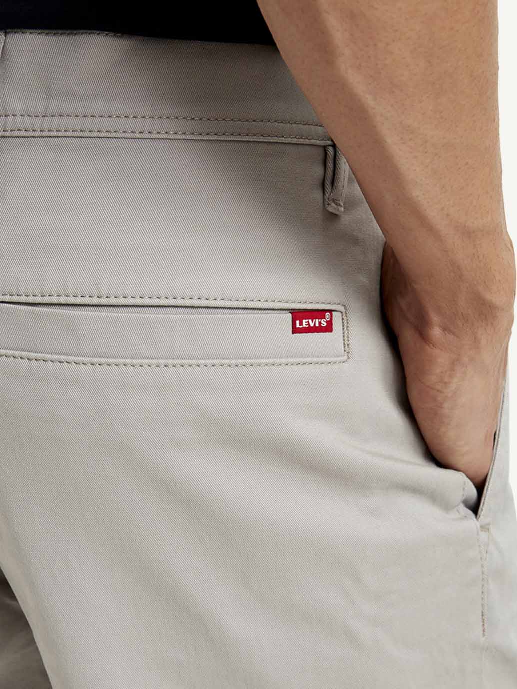 Men's Grey Tapered Shorts - Image 4