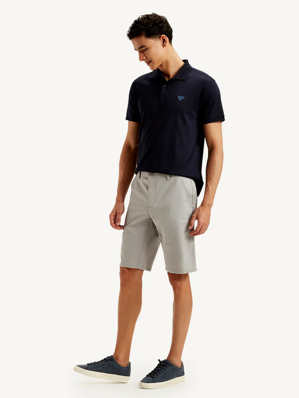 Men's Grey Tapered Shorts - Image 5