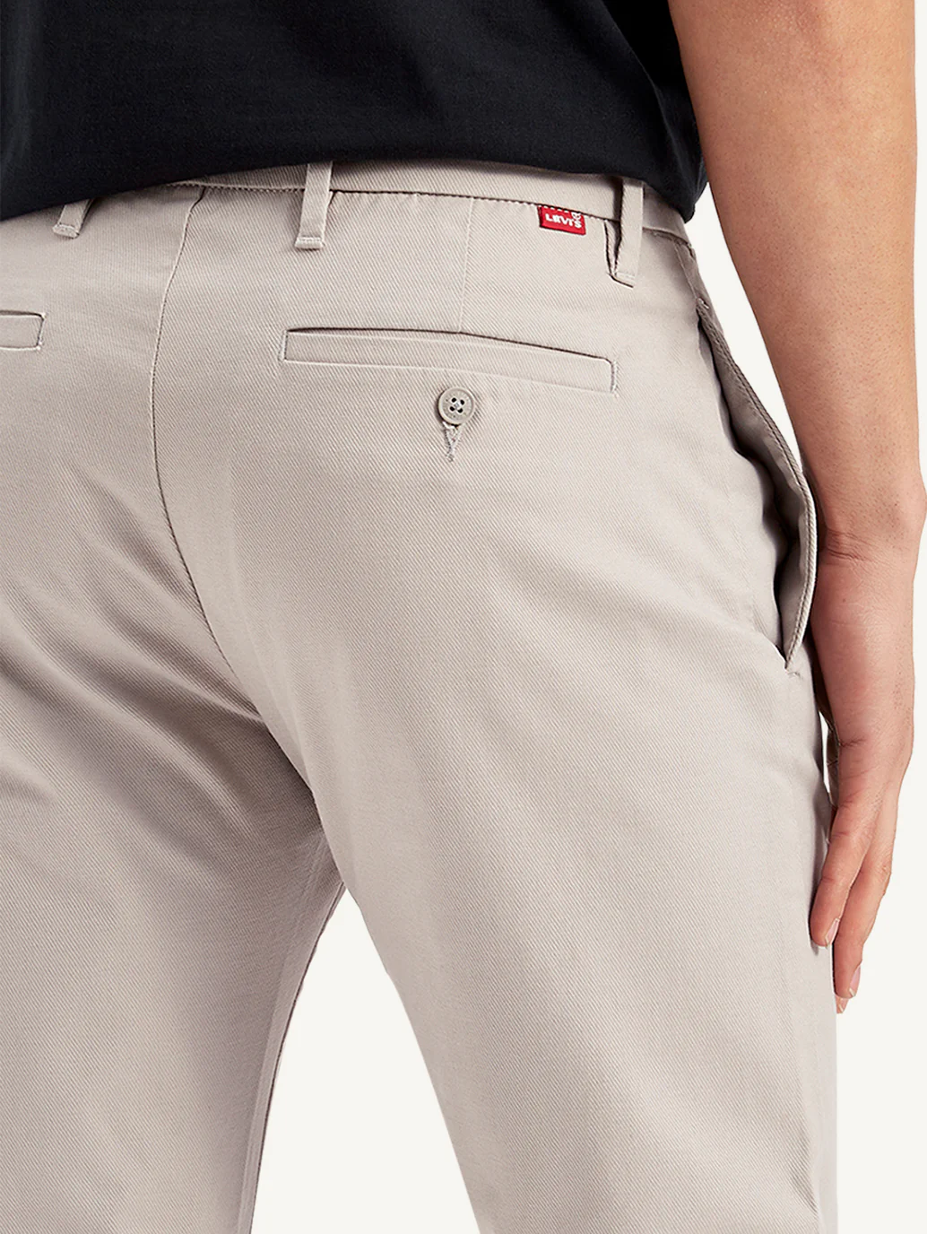 Men's Grey Tapered Trousers - Image 4