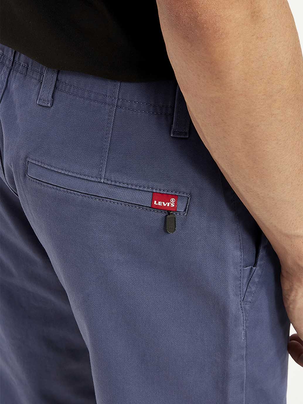 Men's Greyish Blue Tapered Chinos - Image 4