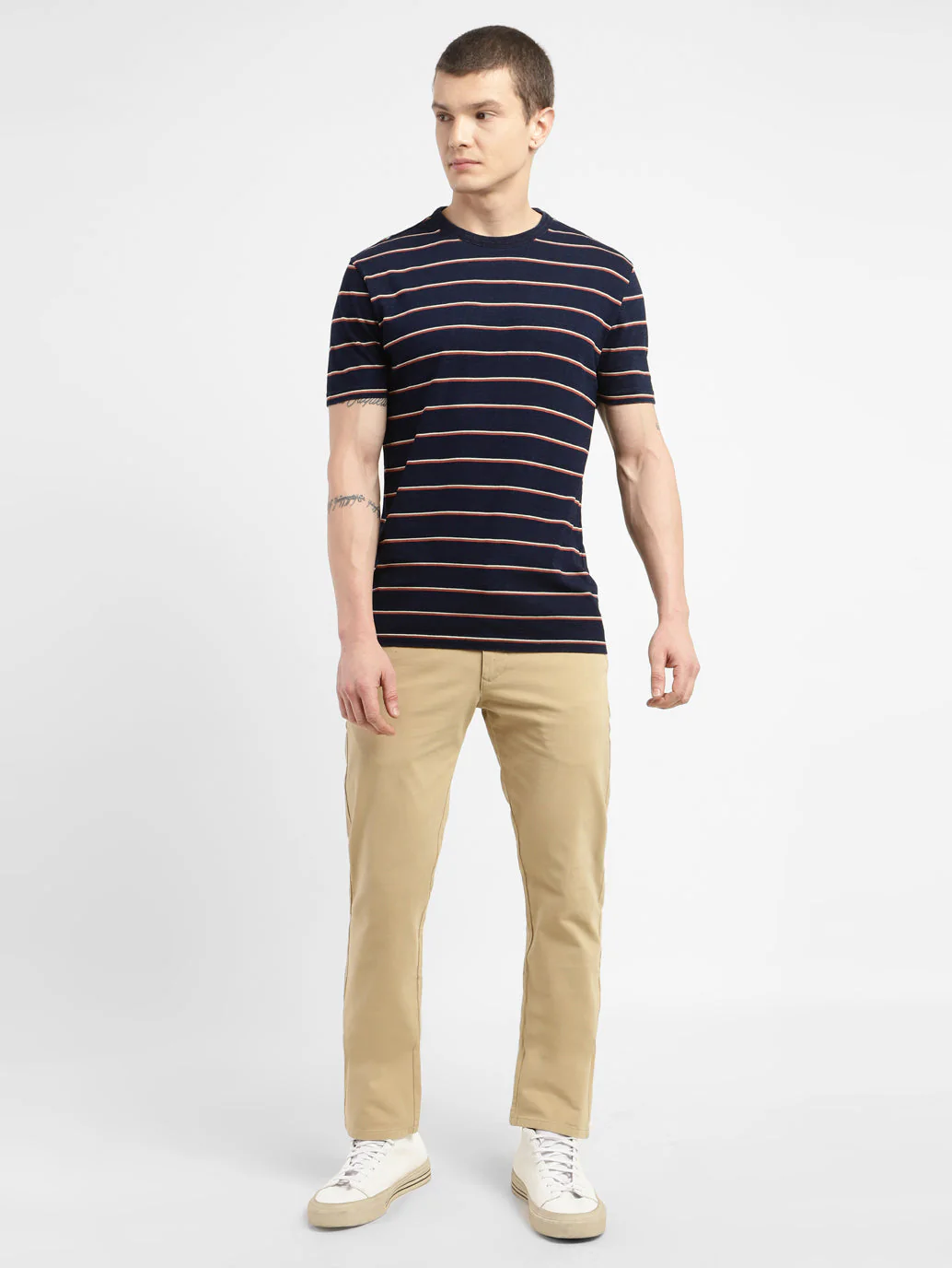 Men's Striped Regular Fit T-shirt - Image 6