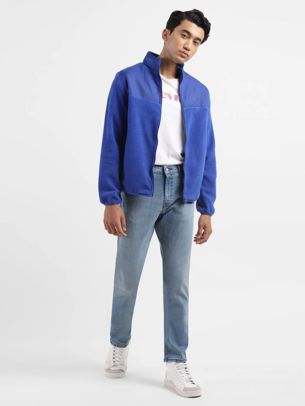 Mens Crew Neck Printed Tailored Jacket - Image 6