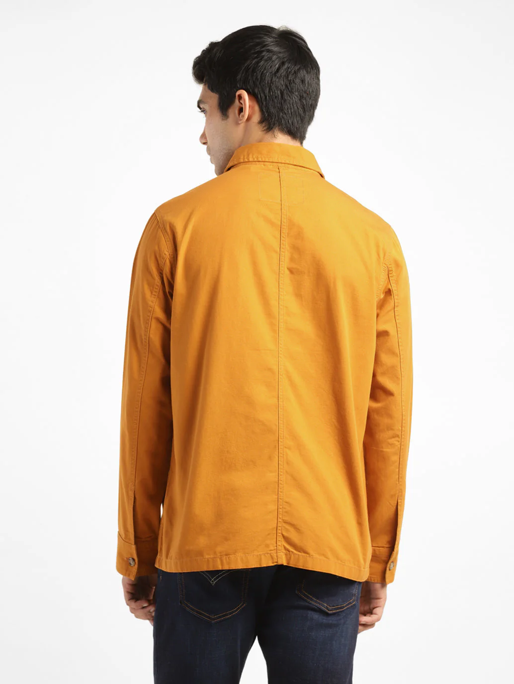 Men's Solid Full Sleeve Shacket - Image 3
