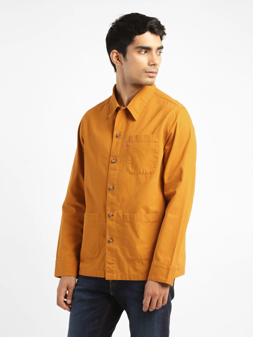 Men's Solid Full Sleeve Shacket - Image 4