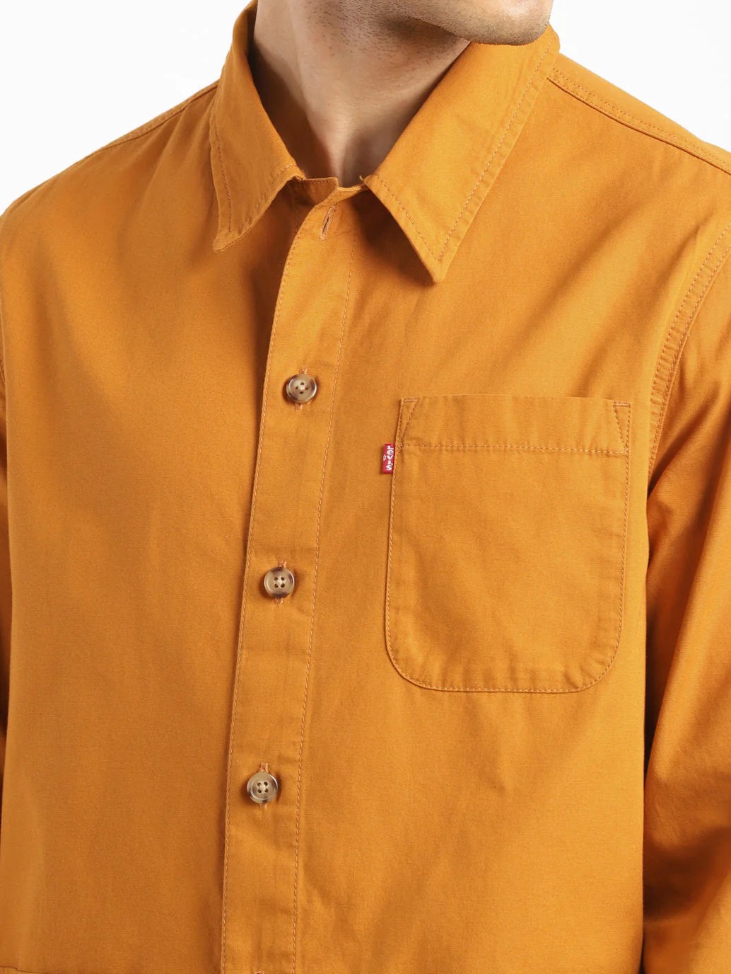 Men's Solid Full Sleeve Shacket - Image 5