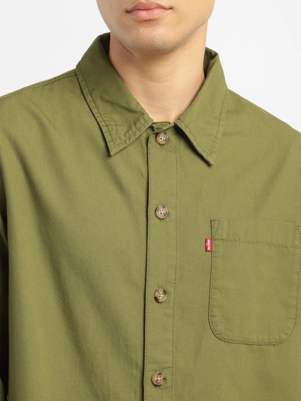 Men's Solid Full Sleeve Shacket - Image 5