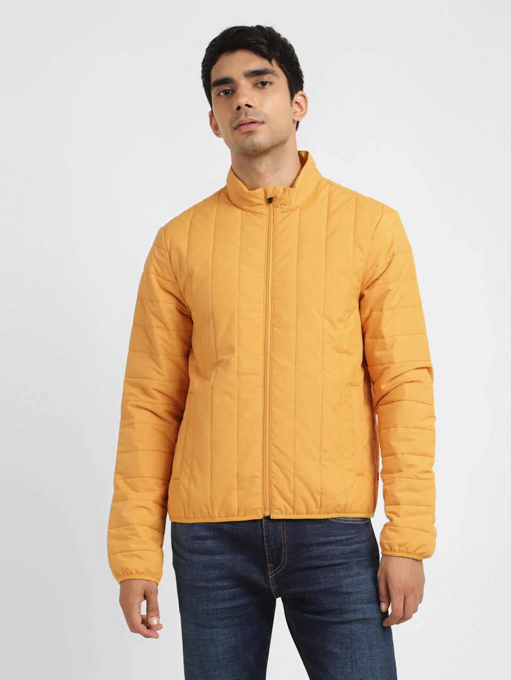 Men's Mock Collar Padded Jacket - Image 2