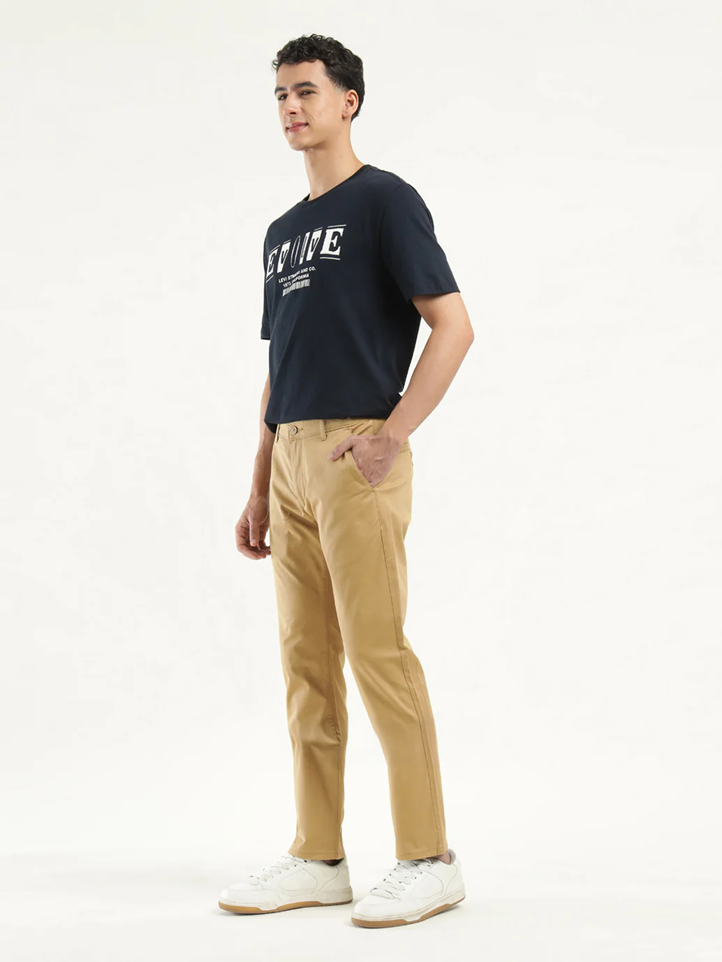Men's Khaki Slim Fit Chinos - Image 5