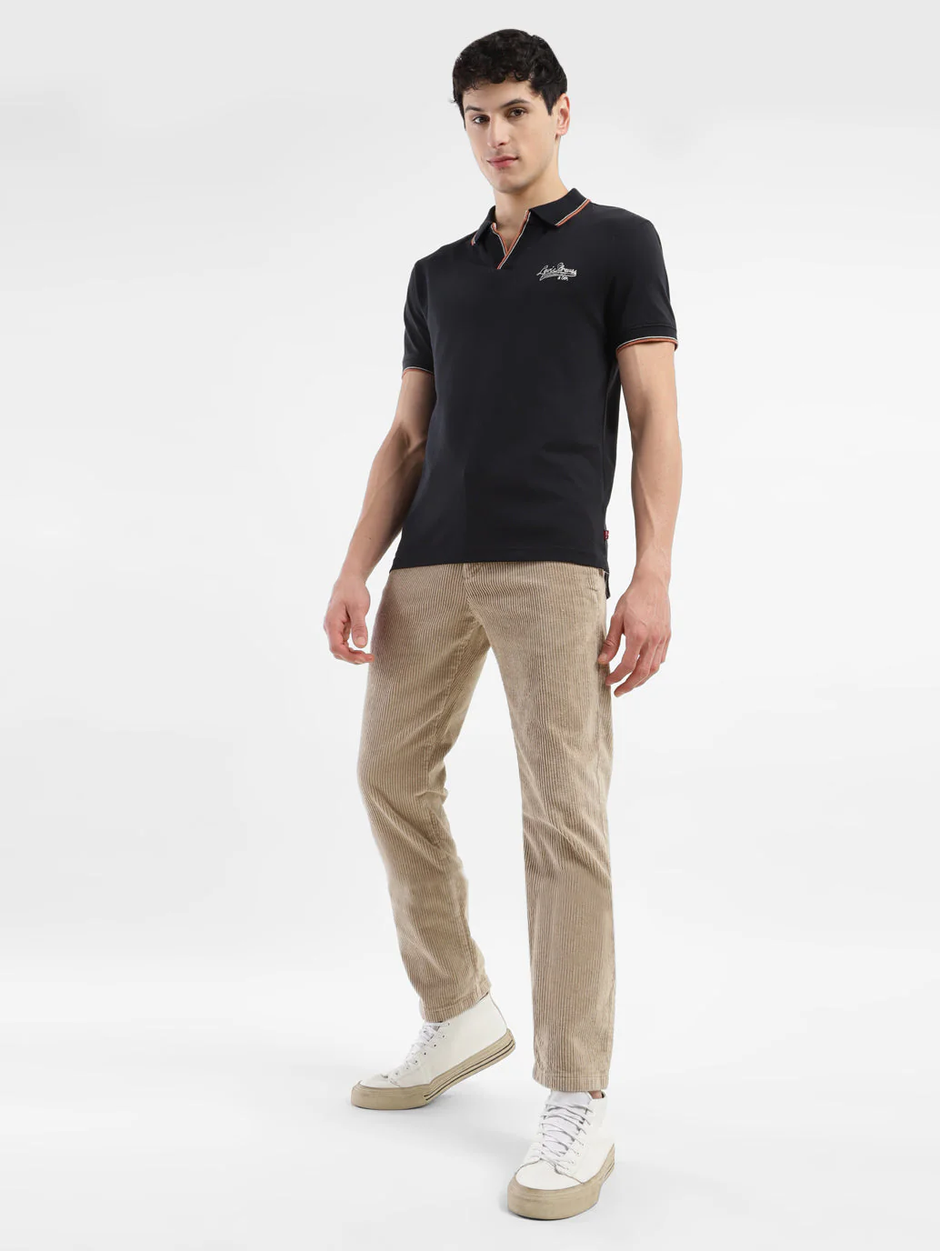 Men's Khaki Slim Fit Chinos - Image 2