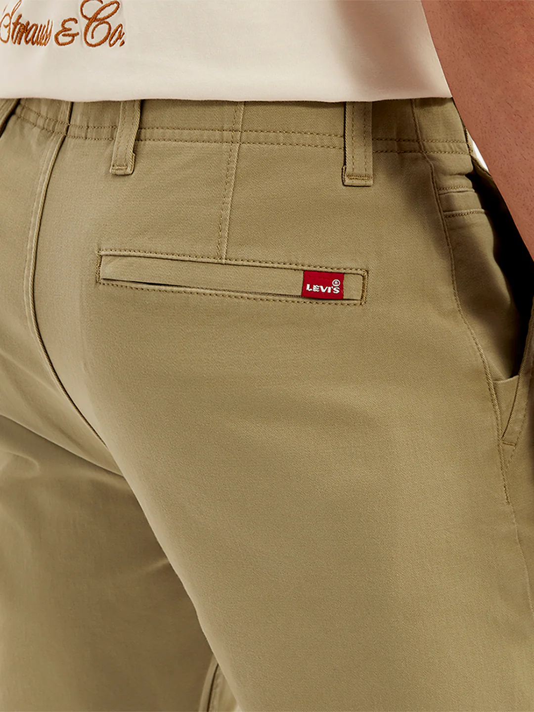 Men's Khaki Tapered Fit Chinos - Image 5