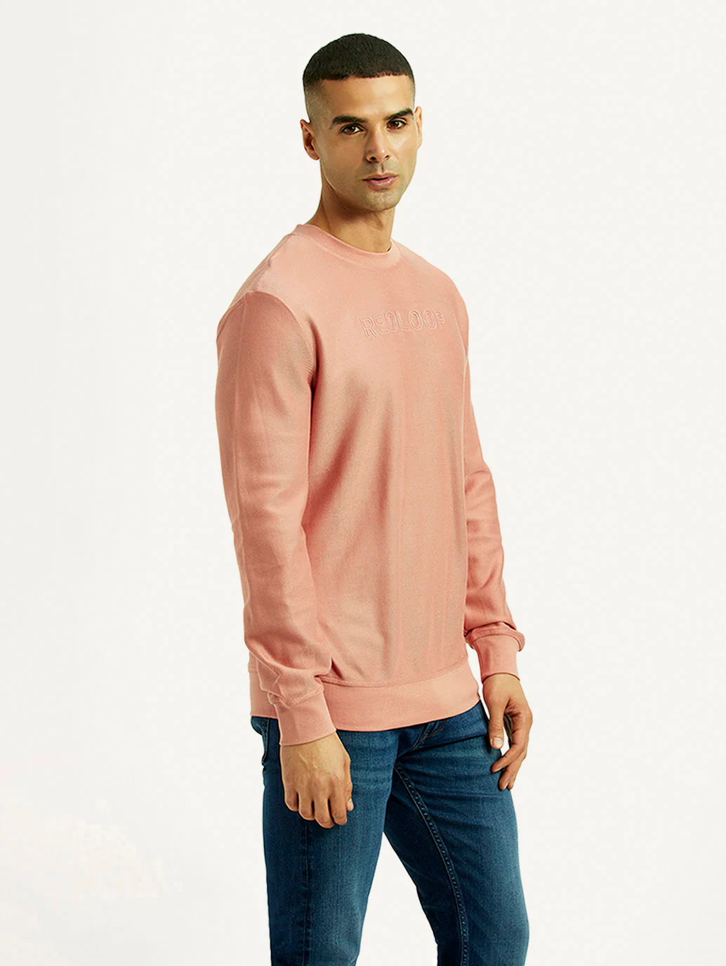 Men's Redloop Knitted Crew Neck Sweatshirt - Image 3